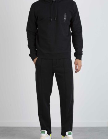 PATRIZIA PEPE-FELPA CAPPUCCIO UOMO-PP5M1329A9W5 NER