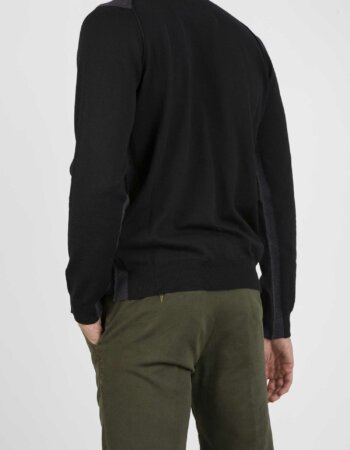 ROBERTO COLLINA-MAGLIA LUPETTO MERINOS-RCRF07006 NER