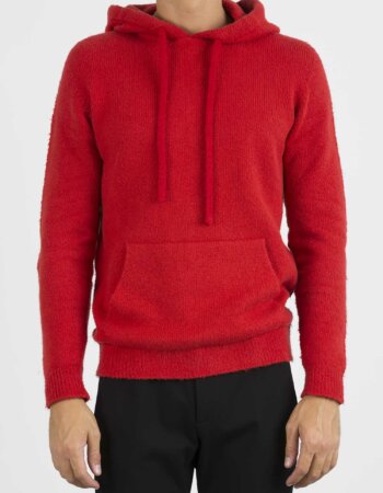 ROBERTO COLLINA-MAGLIA CAPPUCCIO CALDO COT.-RCRF45007 ROS