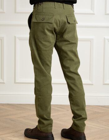 CHESAPEAKE'S-PANTA FATIGUE CANVAS-CHEDEGRASSEA4 GREEN