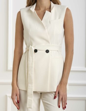 MARELLA-GIACCA SMANICATA ROBT-MAROBOT BIANCO