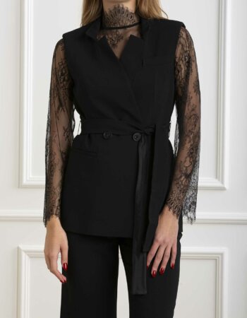 MARELLA-GIACCA SMANICATA ROBT-MAROBOT NERO