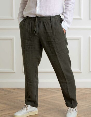 40WEFT-PANTAL.LUNGO LINO ELAS.VITA-40HOOK2192 VERDE