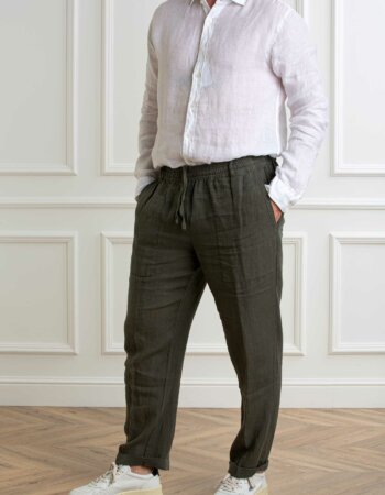 40WEFT-PANTAL.LUNGO LINO ELAS.VITA-40HOOK2192 VERDE