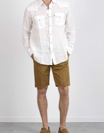 40WEFT-BERMUDA CHINO BASIC SLIM FIT-40LENNYBE7262 TABACCO