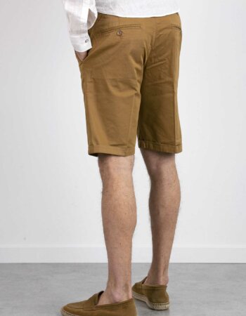 40WEFT-BERMUDA CHINO BASIC SLIM FIT-40LENNYBE7262 TABACCO