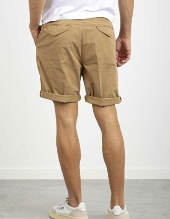 40WEFT-BERMUDA CHINO CON PINCE E STAMPA-40RONANBE7029 TABACCO