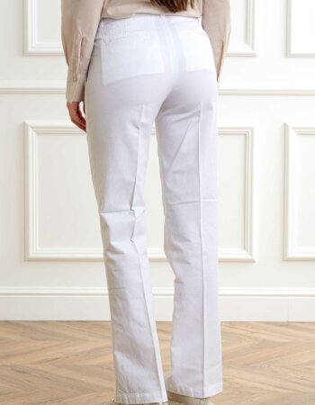 40WEFT-PANTAL. COLORATO DONNA-40THEA2224 BIANCO