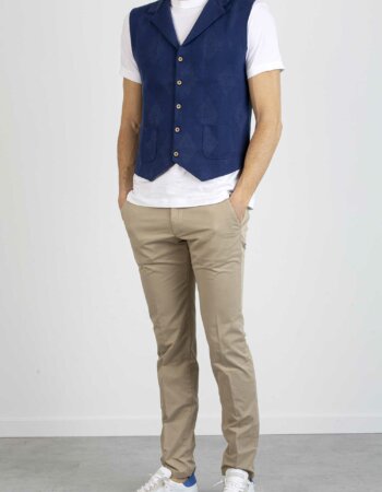 ALBARENA-GILET CON COLLO-ALBA422 BLE