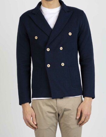 ALBARENA-GIACCA DOPPIO PETTO-ALBA437 BLU