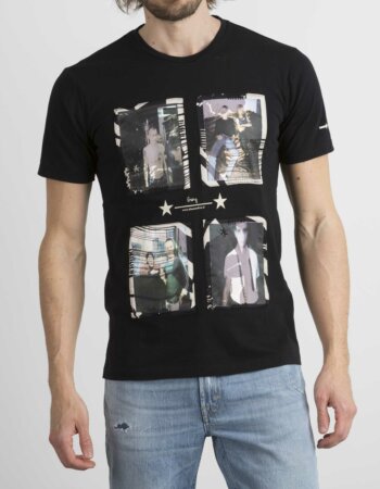 DANIELE ALESSANDRINI-T-SHIRT-ALM7488E643 NERO