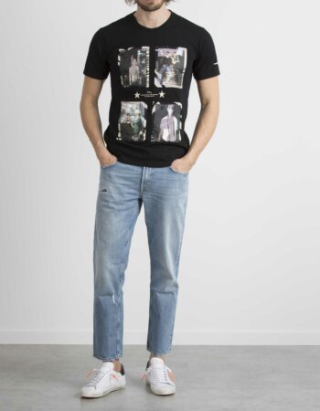 DANIELE ALESSANDRINI-T-SHIRT-ALM7488E643 NERO