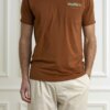 DANIELE ALESSANDRINI-T-SHIRT UOMO TASCHINO-ALM7584E6434400 TABACCO