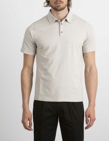 ALPHA-POLO CAMICIA-APAU4484B GRI