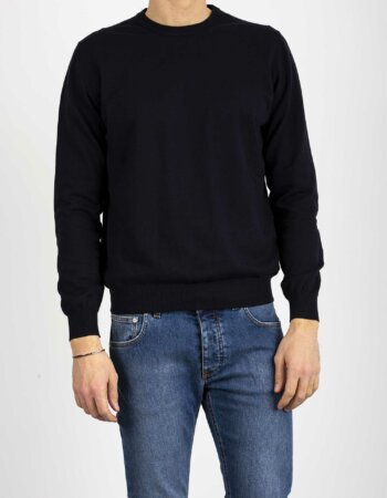 ALPHA-MAGLIA GIROCOLLO M/L-APAU6000CS BLU