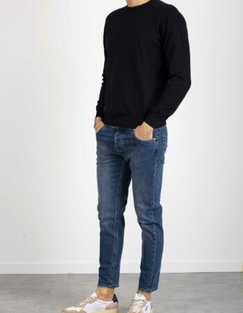 ALPHA-MAGLIA GIROCOLLO M/L-APAU6000CS BLU