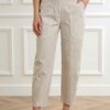 ALESSIA SANTI-PANTALONE CARROT FIT-AS511SD25023 AVORIO