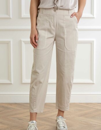 ALESSIA SANTI-PANTALONE CARROT FIT-AS511SD25023 AVORIO