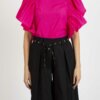 ALESSIA SANTI-BLUSA MANICA ROUGE-ASSD45043 FUXIA