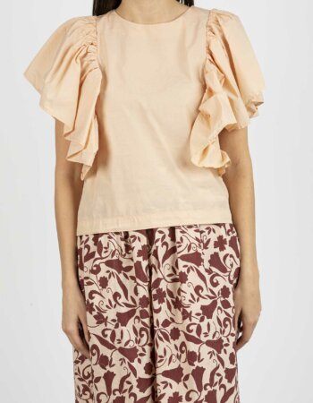 ALESSIA SANTI-BLUSA MANICA ROUGE-ASSD45043 ROSA