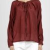ALESSIA SANTI-BLUSA CON FIOCCO-ASSD45056 BRUCIATO