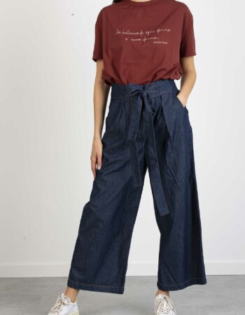 ALESSIA SANTI-T/SHIRT CON SCRITTE-ASSD64029 BRUCIATO