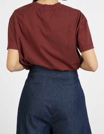 ALESSIA SANTI-T/SHIRT CON SCRITTE-ASSD64029 BRUCIATO