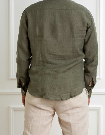 BASTONCINO-CAMICIA LINO-BAB050164SIMO MILITARE