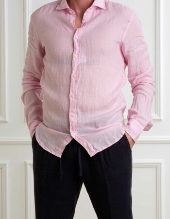 BASTONCINO-CAMICIA LINO-BAB050164SIMO ROSA