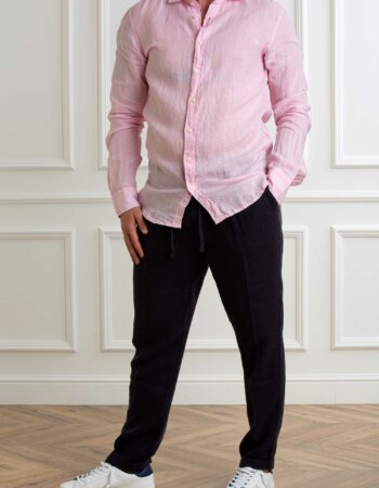 BASTONCINO-CAMICIA LINO-BAB050164SIMO ROSA