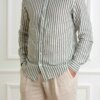 BASTONCINO-CAMICIA LINO RIGA-BAB119164SIMO VERDE