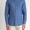 BASTONCINO-CAMICIA LINO UOMO-BASB050P3 AVIO