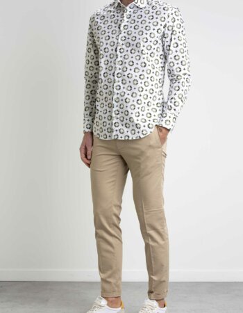 BASTONCINO-CAMICIA FANTASIA COTONE-BASB2502164 VERDE