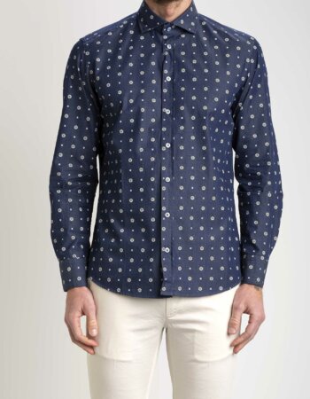 BASTONCINO-CAMICIA FANTASIA-BASB2534164 BLU