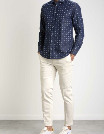 BASTONCINO-CAMICIA FANTASIA-BASB2534164 BLU