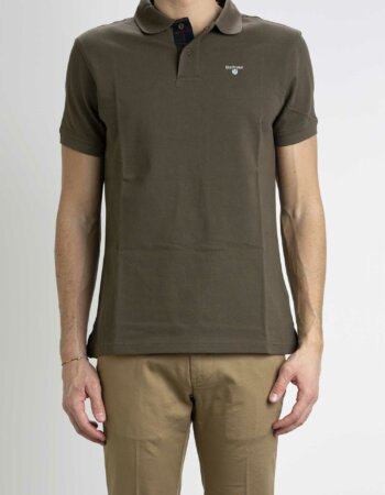 BARBOUR-POLO TARTAN PIQUET-BBMML0012MML OLIVE