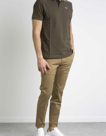 BARBOUR-POLO TARTAN PIQUET-BBMML0012MML OLIVE