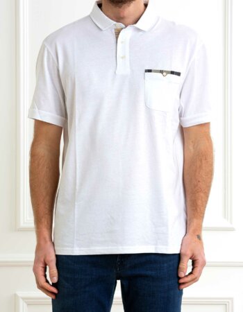 BARBOUR-POLO CORPATCH-BBMML1071MMLP5 WHITE