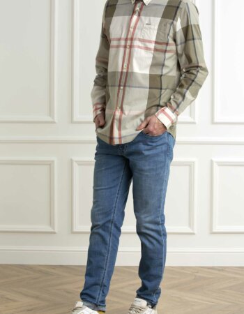 BARBOUR-CAMICIA HARRIS TAILORED-BBMSH5071MSHP24 OLIVE