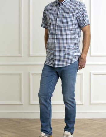 BARBOUR-CAMICIA BARBOUT KINSON TAILORED-BBMSH5290MSHP24 NAVY