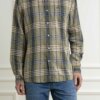 BARBOUR-CAMICIA LANESKIN TAILORED-BBMSH5296MSH OLIVE