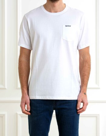 BARBOUR-T-SHIRT LANGDON-BBMTS1114MTS WHITE
