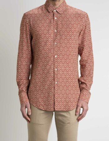 BENEVIERRE-CAMICIA UOMO VISCOSA-BENBECK002 SAND