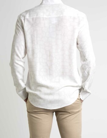 BENEVIERRE-CAMICIA UOMO VISCOSA-BENBECK002 WHITE