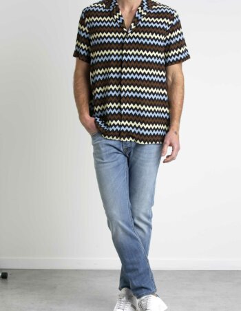 BENEVIERRE-CAMICIA VISCOSA MM-BENBECK007 LIGHTBLUE