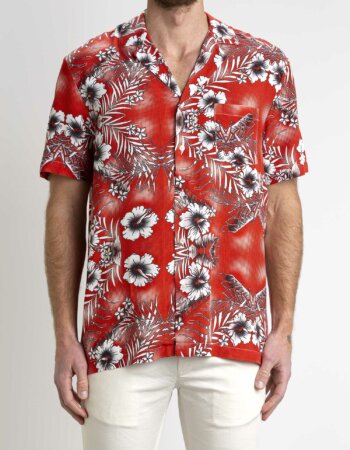 BENEVIERRE-CAMICIA VISCOSA MM-BENBECK007 RED