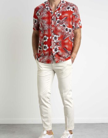 BENEVIERRE-CAMICIA VISCOSA MM-BENBECK007 RED