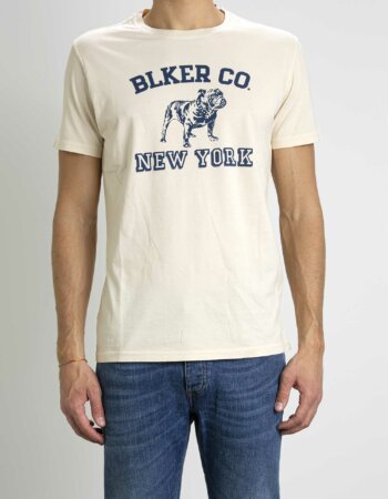BL'KER VINTAGE CLOTHING-T-SHIRT STAMPA-BLKG0024 BEIGE