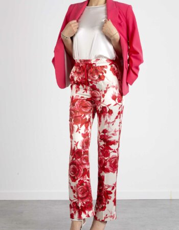 BLUGIRL-PANTALONE FANTASIA-BLURA2161T8857 ROSSO