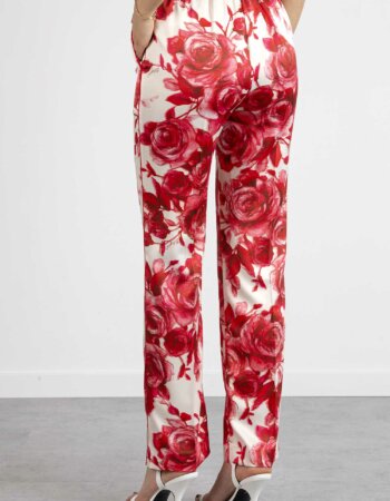 BLUGIRL-PANTALONE FANTASIA-BLURA2161T8857 ROSSO